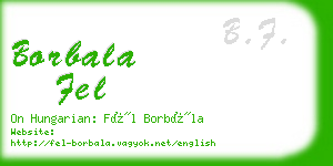 borbala fel business card